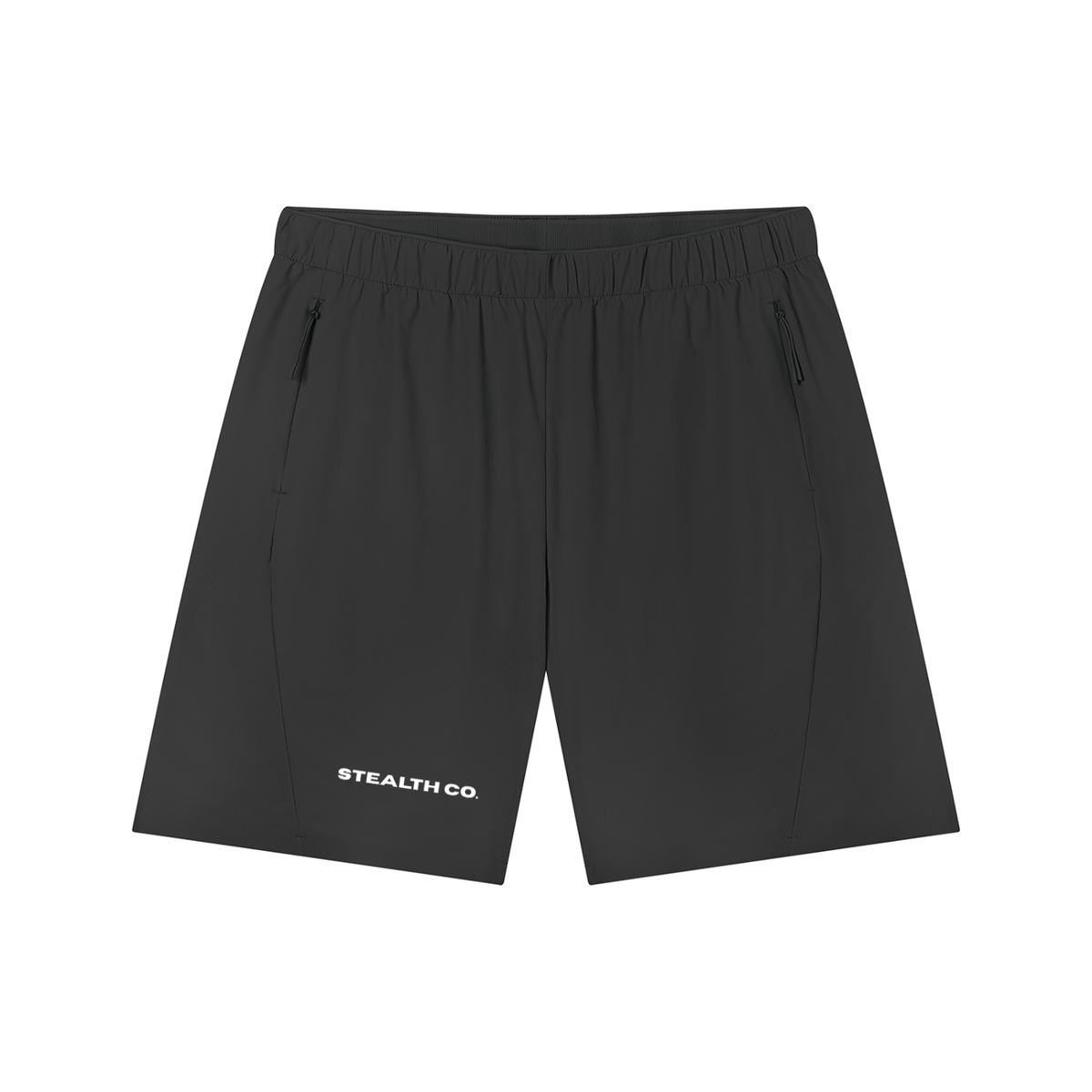 Stealth Co. Blackout Zip-Up Shorts