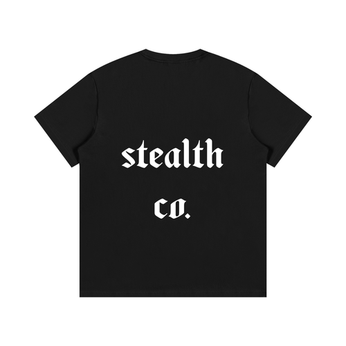 Stealth blackout Cotton T-Shirt