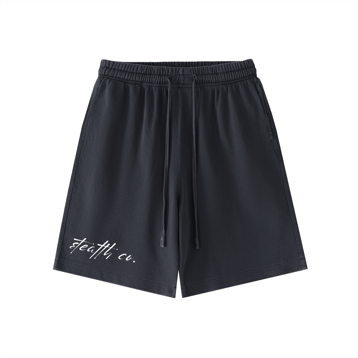 Stealth blackout Cotton Shorts