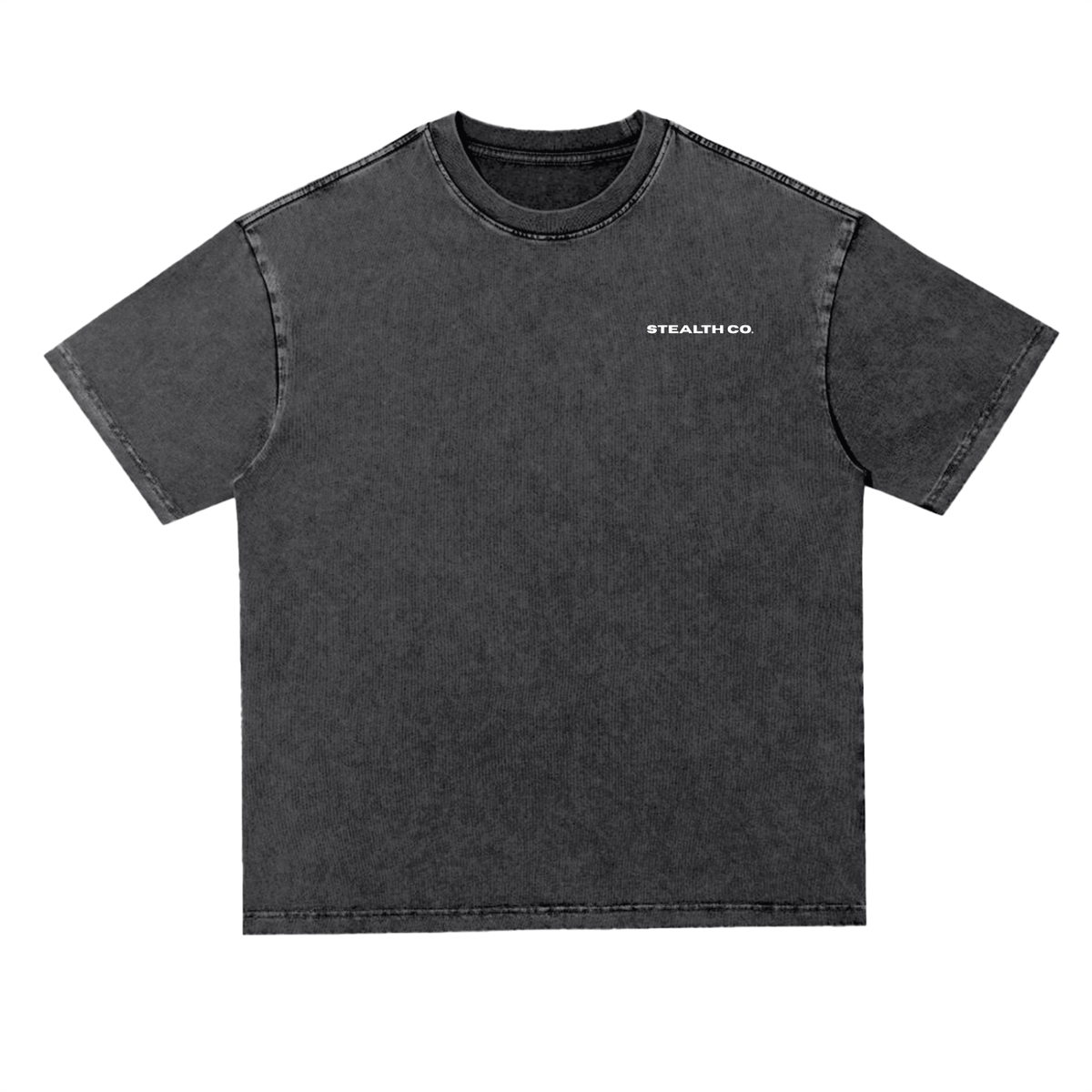 Stealth Co. Blackout Heavyweight Snow Wash Tee