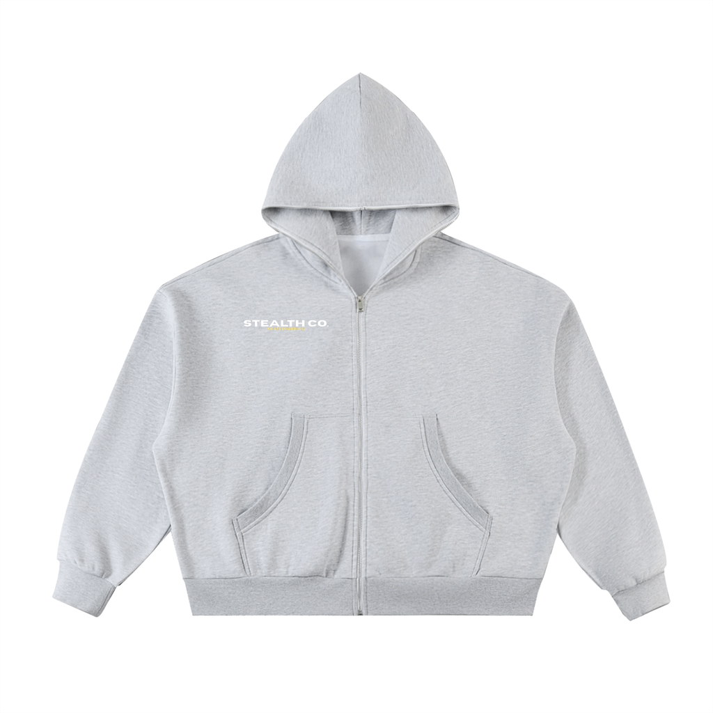 Stealth Co. Skateboarding Fleece Full-Zip Hoodie