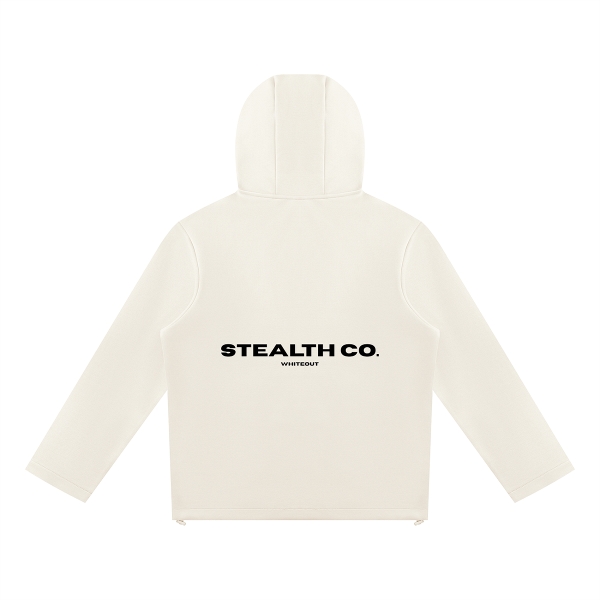 Stealth Co. Whiteout Full Zip-Up Hoodie