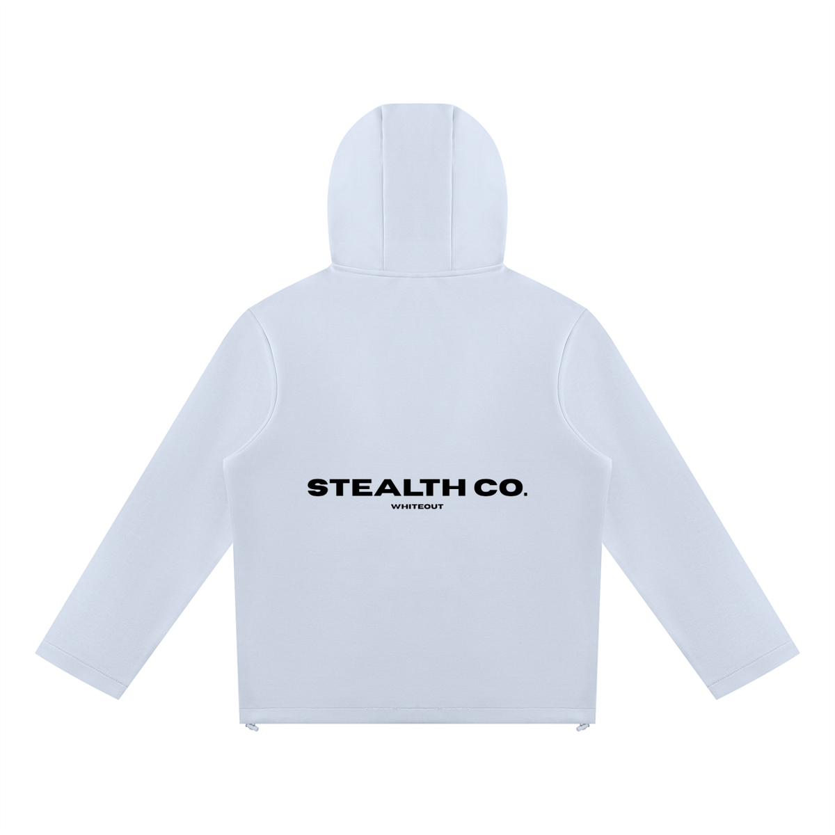 Stealth Co. Whiteout Full Zip-Up Hoodie