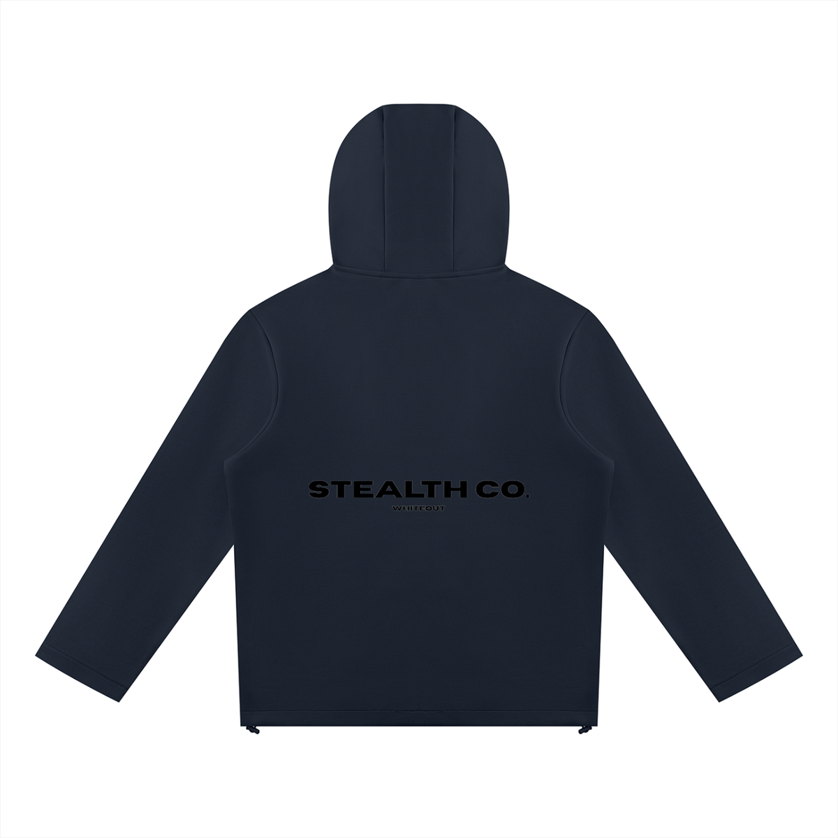 Stealth Co. Whiteout Full Zip-Up Hoodie